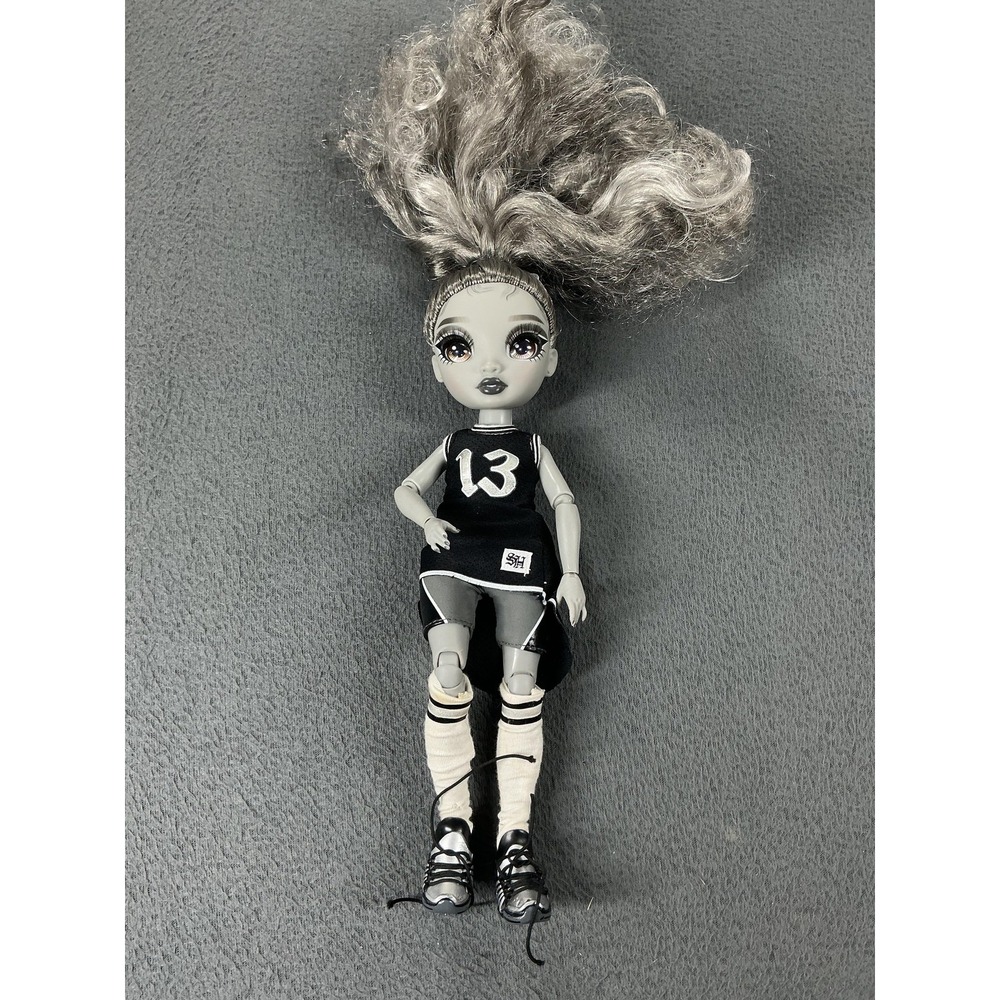Nicole Steel MGA 13" Doll Silver Hair Curly Brown Eyes Goth Shadow High